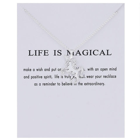 “Life Is Magical” Unicorn Necklace