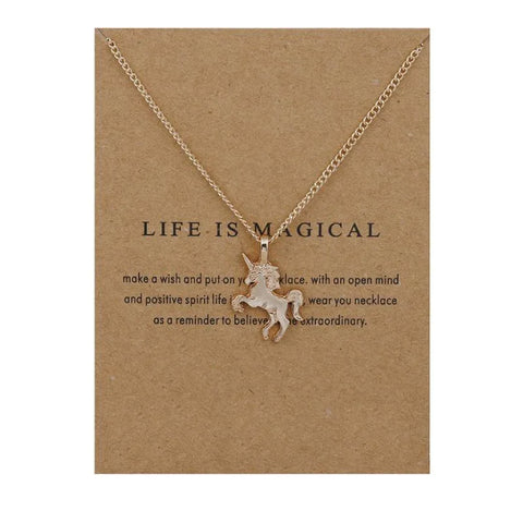 "Life is Magical" Unicorn Necklace