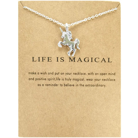 "Life is Magical" Unicorn Necklace