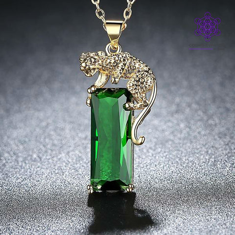 emerald-leopard-crystal-necklace-cosmic-curations