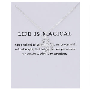 “Life Is Magical” Unicorn Necklace