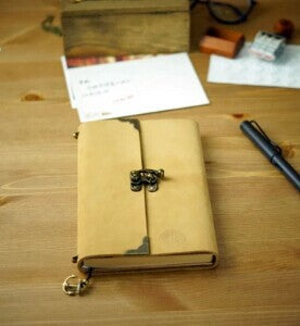 Explorers Leather Journal with Lock