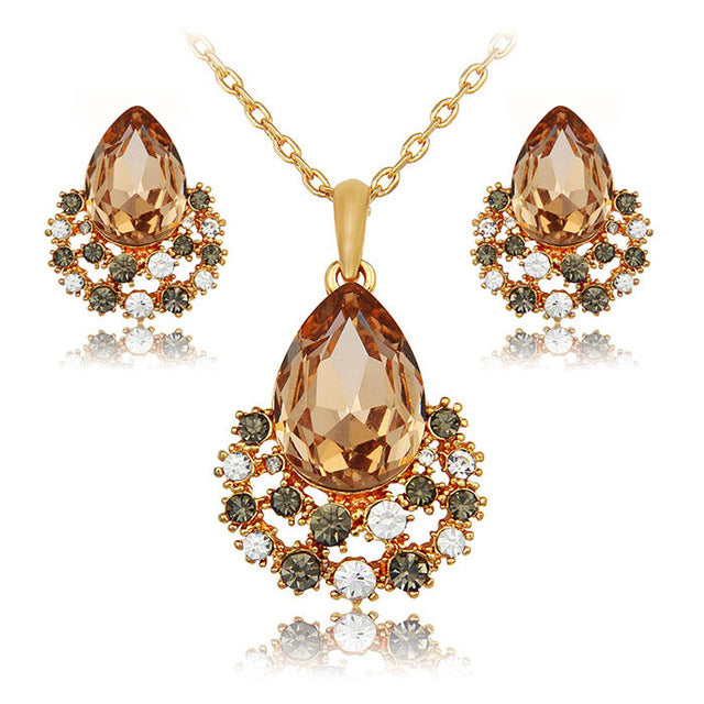 Cosmic Crystal “Triple Goddess” Jewelry Set
