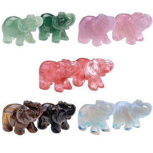Elephant Carved Natural Healing Stone