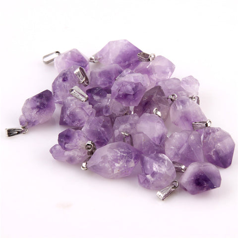 Natural Purple Stone Pendant
