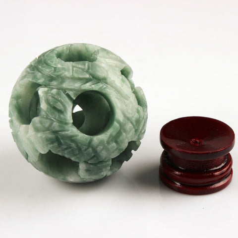 Stone Carved Jade Sphere