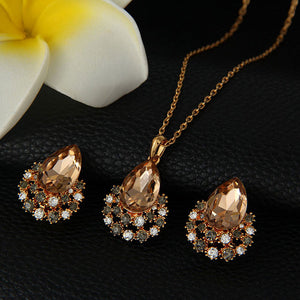 Cosmic Crystal “Triple Goddess” Jewelry Set