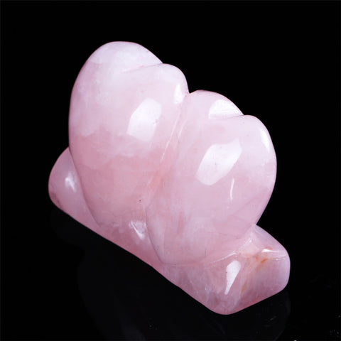 Pink Love Natural Hand Carved Crystal