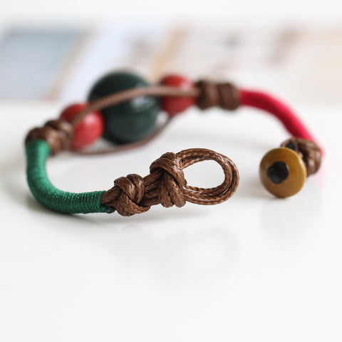 “Earth & Fire” Hand Polished Balancing Bracelet