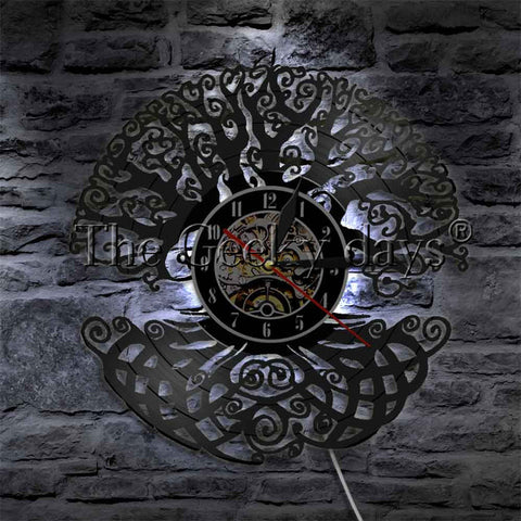 Celtic Tree of Life Vinyl Wall Clock
