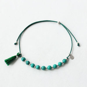 Turquoise Tassel Bracelet