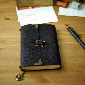 Explorers Leather Journal with Lock