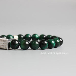 tibetan-green-cobra-eye-stone-bead-charm-bracelet